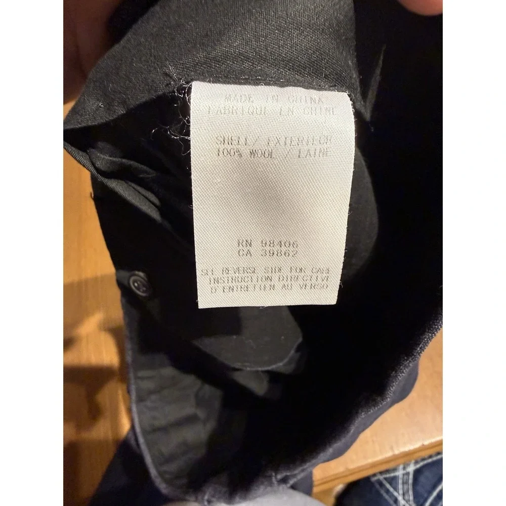 Theory Dress Pants Mens Sz 32x28 Navy Blue Wool Pants Classic Straight USA Made